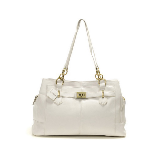 Coach Bleecker Cooper Large White Satchels DMP - Click Image to Close